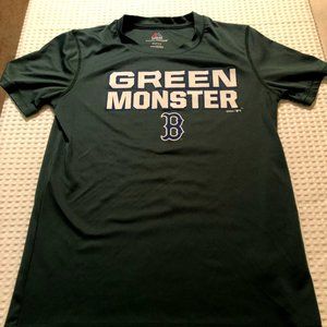 Kids Officially Licensed Boston Red Sox GREEN MONSTER T-shirt Majestic COOL BASE